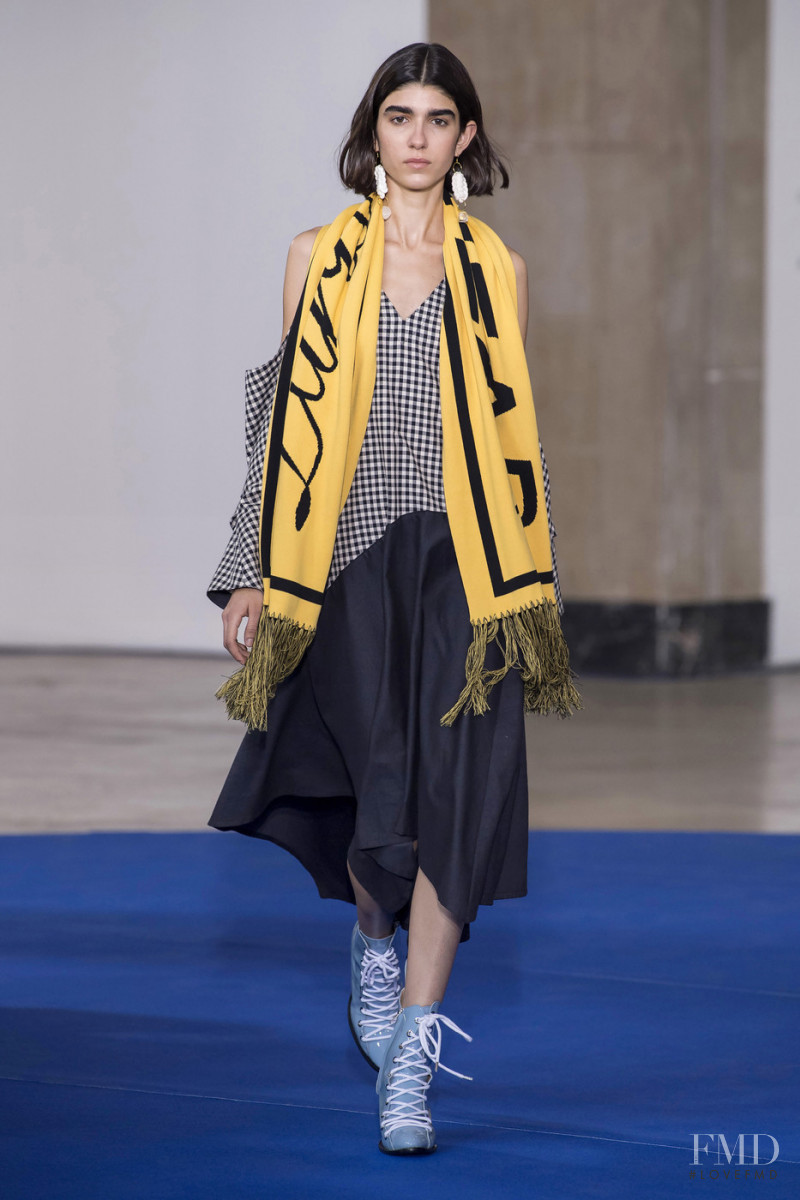 Rebeca Solana featured in  the VICTORIA/TOMAS fashion show for Autumn/Winter 2019