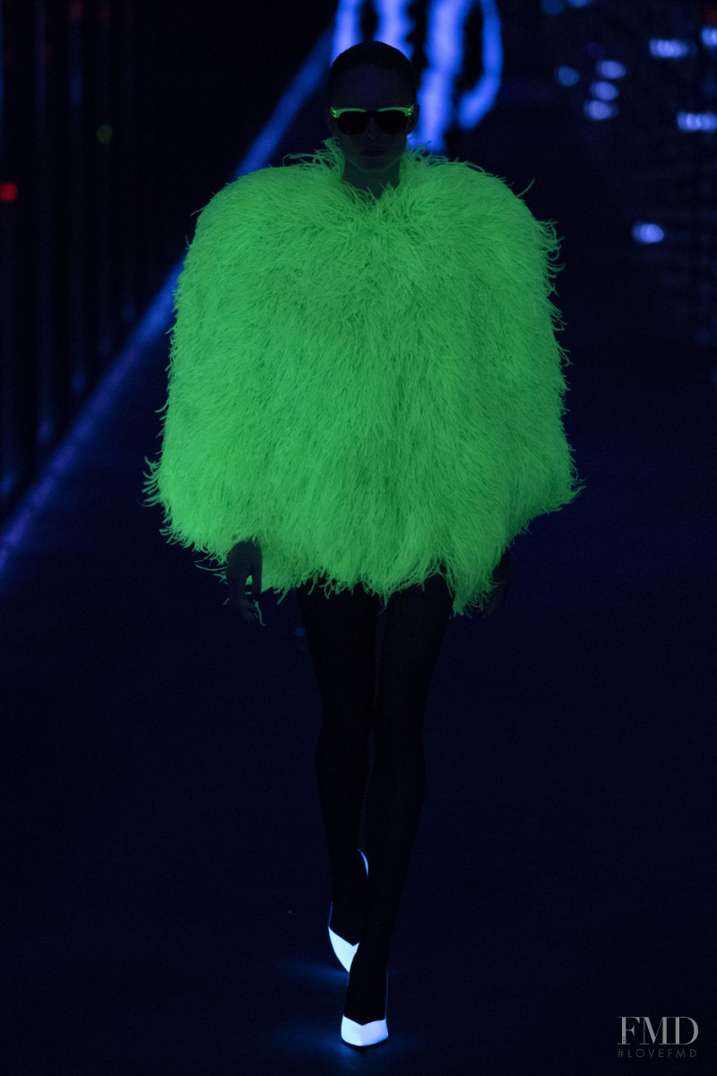 Rianne Van Rompaey featured in  the Saint Laurent fashion show for Autumn/Winter 2019