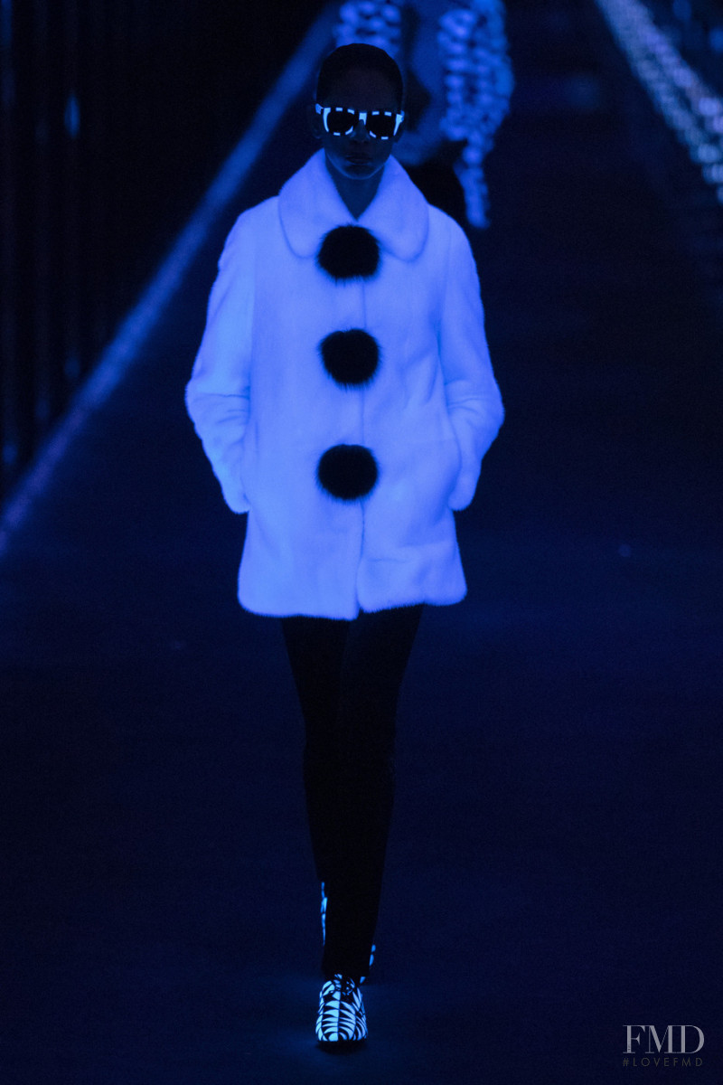Hiandra Martinez featured in  the Saint Laurent fashion show for Autumn/Winter 2019