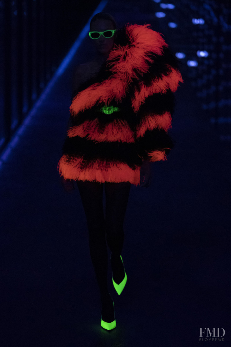 Anja Rubik featured in  the Saint Laurent fashion show for Autumn/Winter 2019