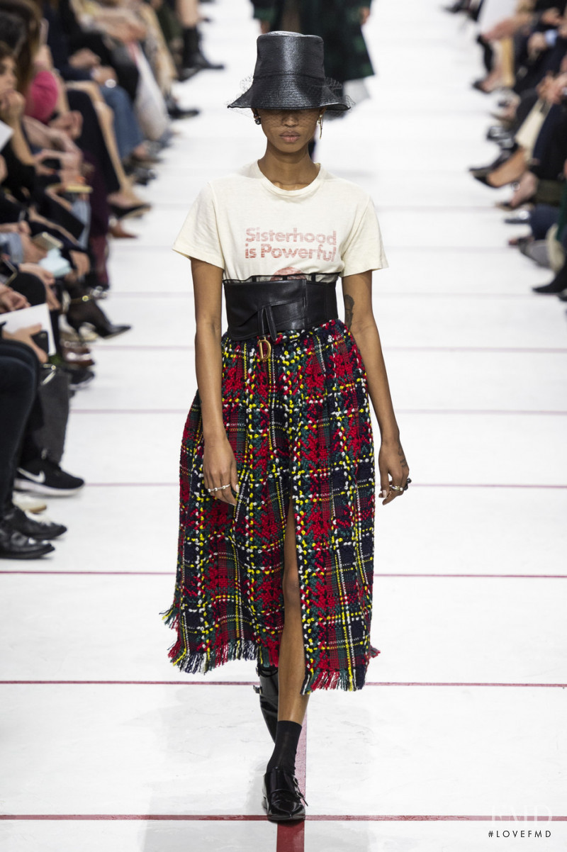 Adesuwa Aighewi featured in  the Christian Dior fashion show for Autumn/Winter 2019