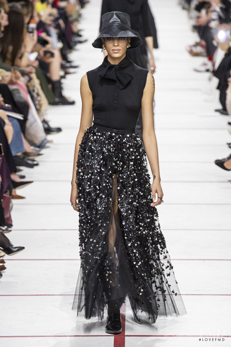 Indira Scott featured in  the Christian Dior fashion show for Autumn/Winter 2019