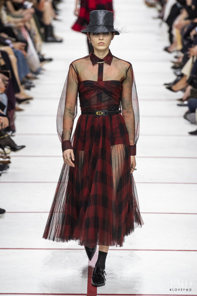 Lily Stewart featured in  the Christian Dior fashion show for Autumn/Winter 2019