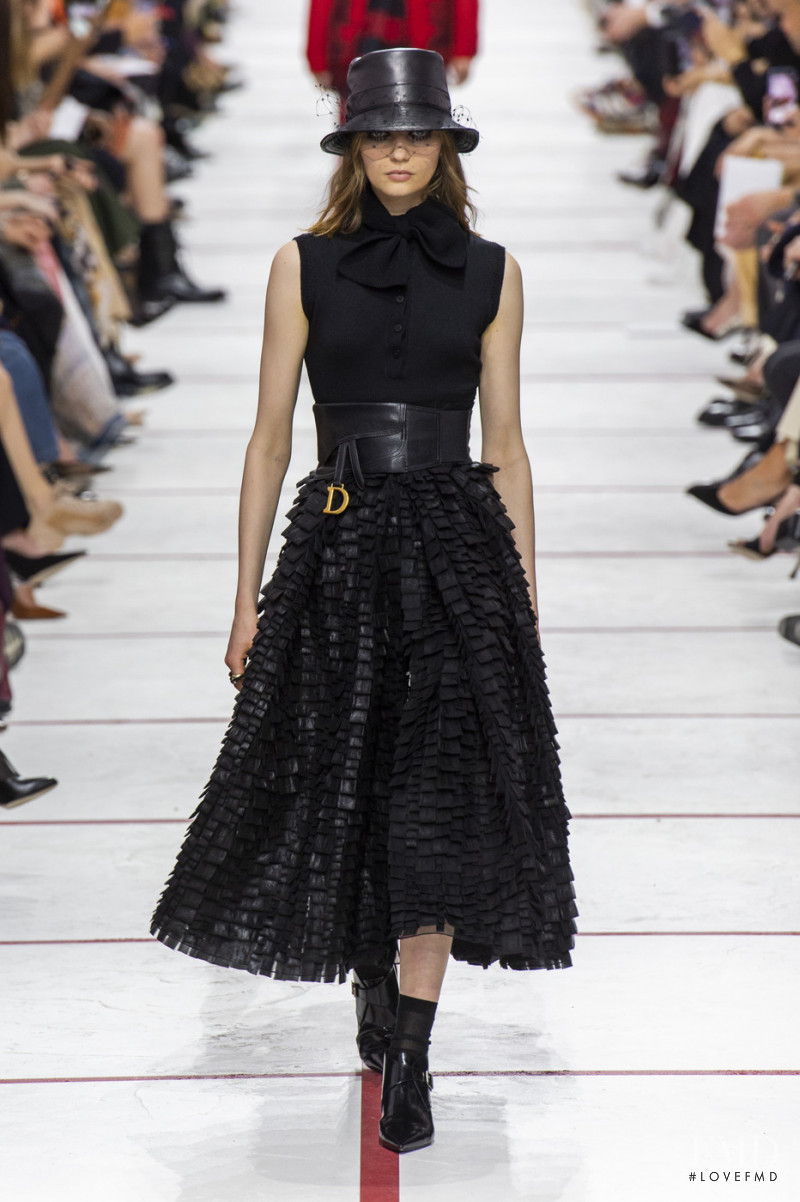 Fran Summers featured in  the Christian Dior fashion show for Autumn/Winter 2019