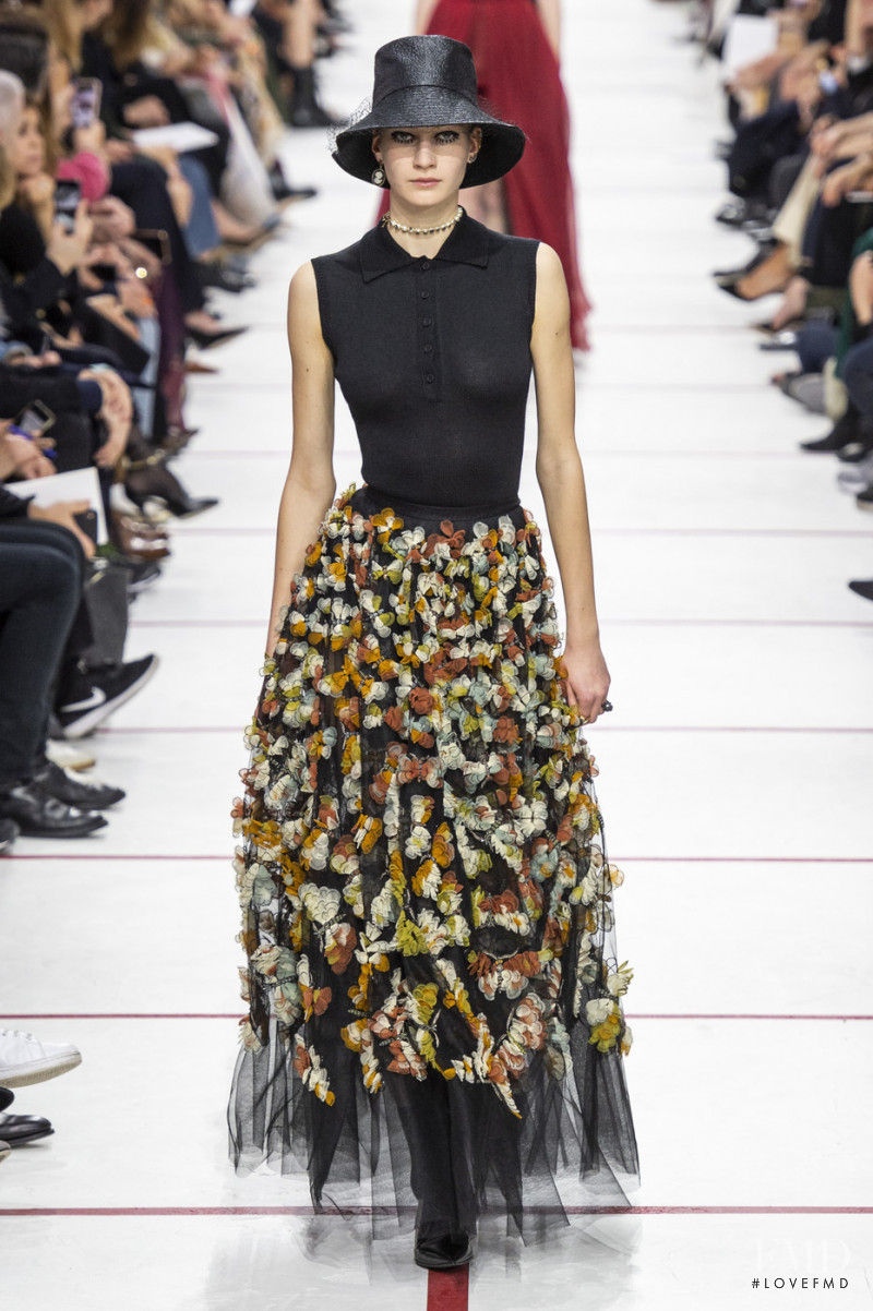 Alise Daugale featured in  the Christian Dior fashion show for Autumn/Winter 2019