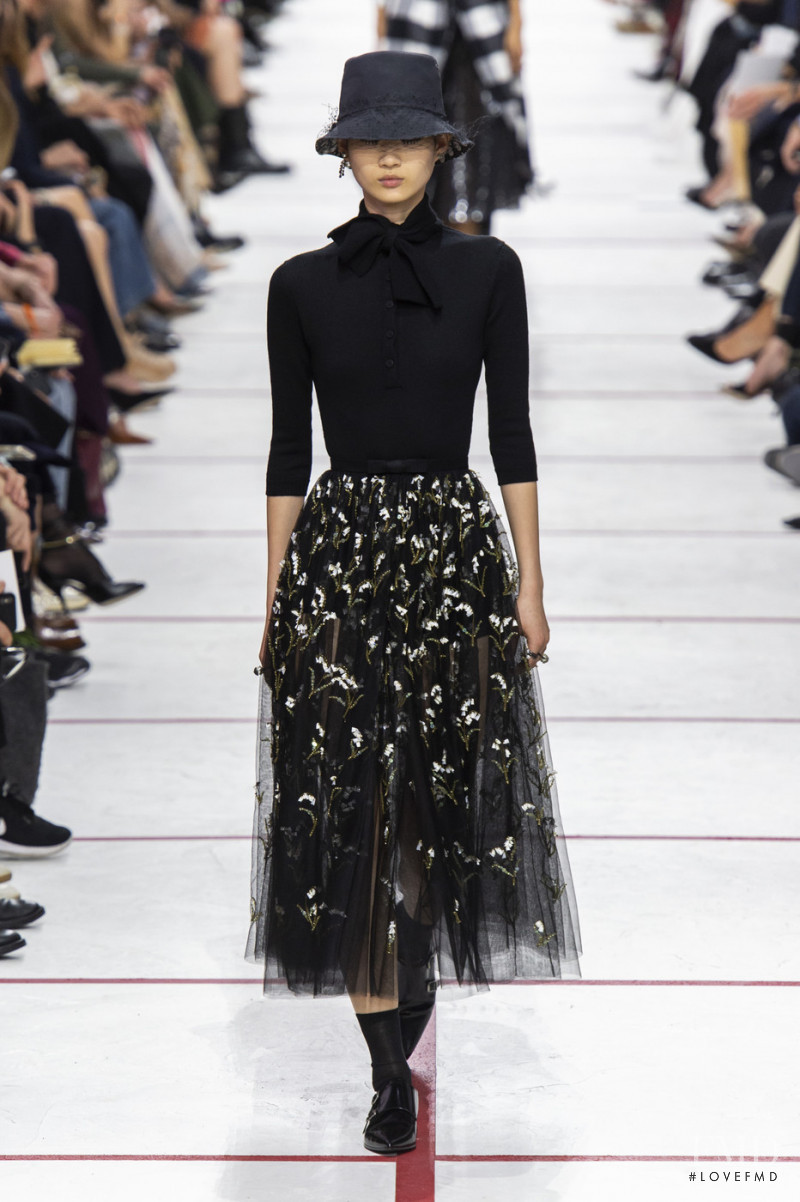 Hyun Ji Shin featured in  the Christian Dior fashion show for Autumn/Winter 2019