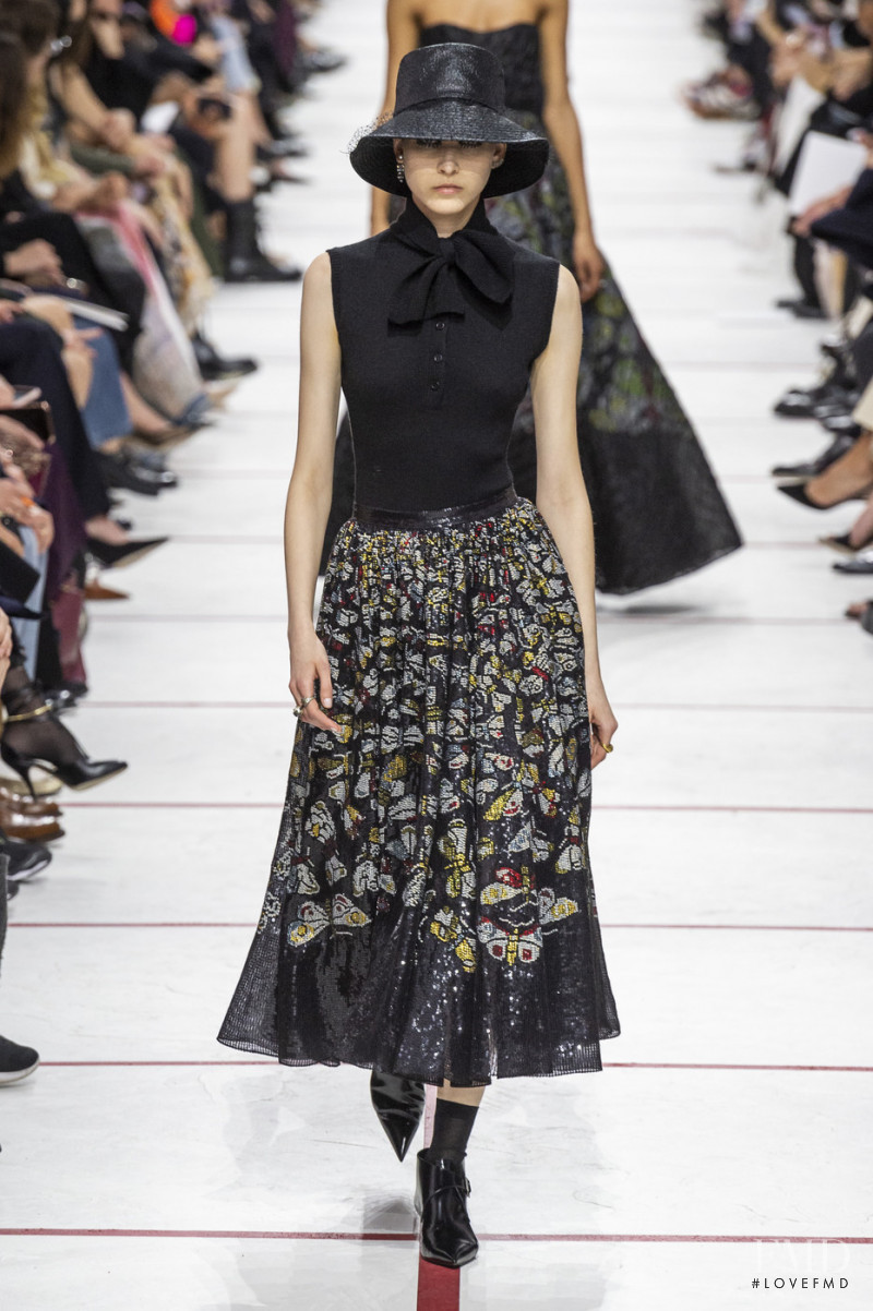 Sara Soric featured in  the Christian Dior fashion show for Autumn/Winter 2019