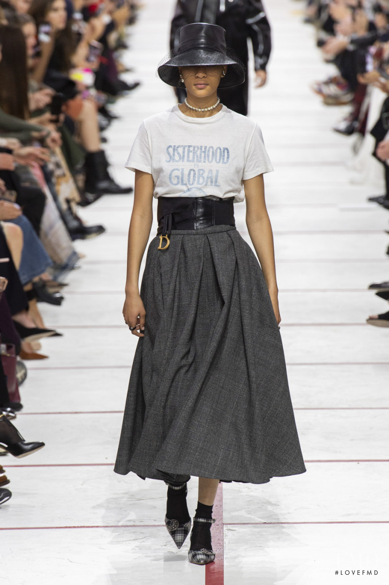 Selena Forrest featured in  the Christian Dior fashion show for Autumn/Winter 2019