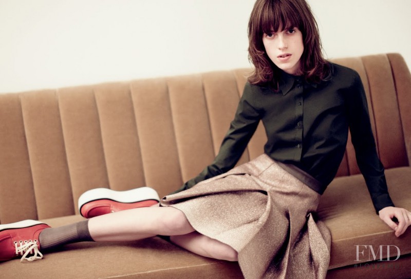 Sojourner Morrell featured in  the Jil Sander Navy advertisement for Spring/Summer 2012