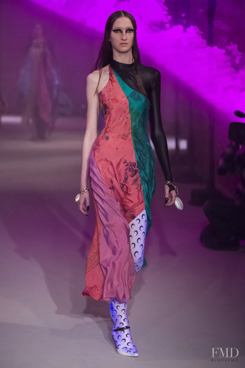 Grace Sharp featured in  the Marine Serre fashion show for Autumn/Winter 2019