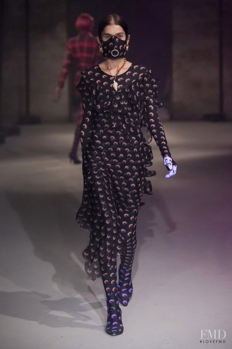 Eleonor Edith Delecluse featured in  the Marine Serre fashion show for Autumn/Winter 2019