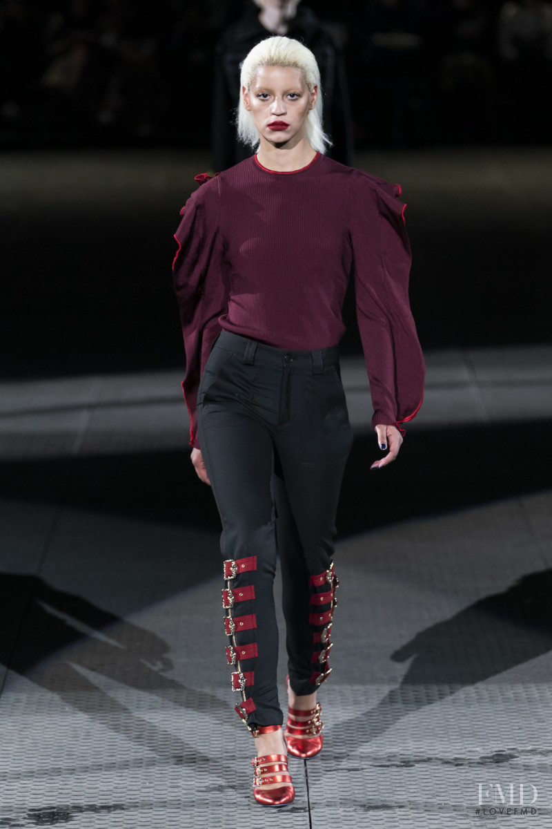 Nejilka Arias featured in  the Koche fashion show for Autumn/Winter 2019