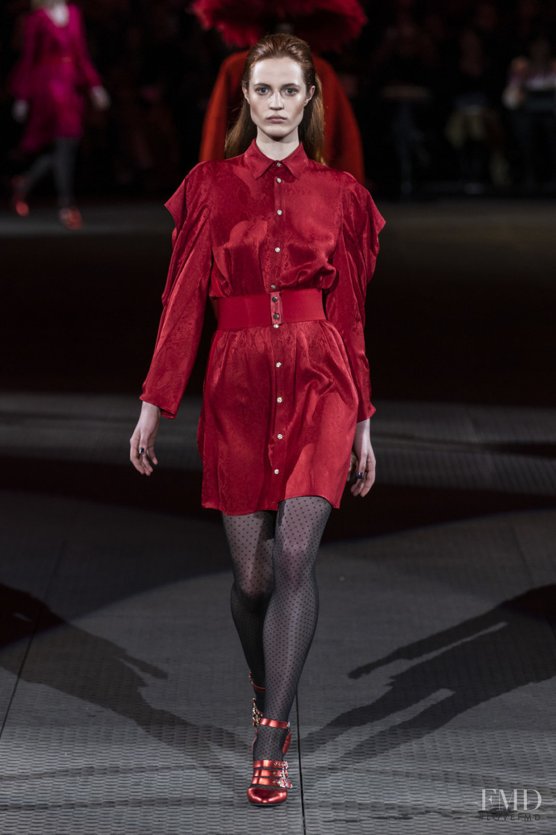 Julia Banas featured in  the Koche fashion show for Autumn/Winter 2019