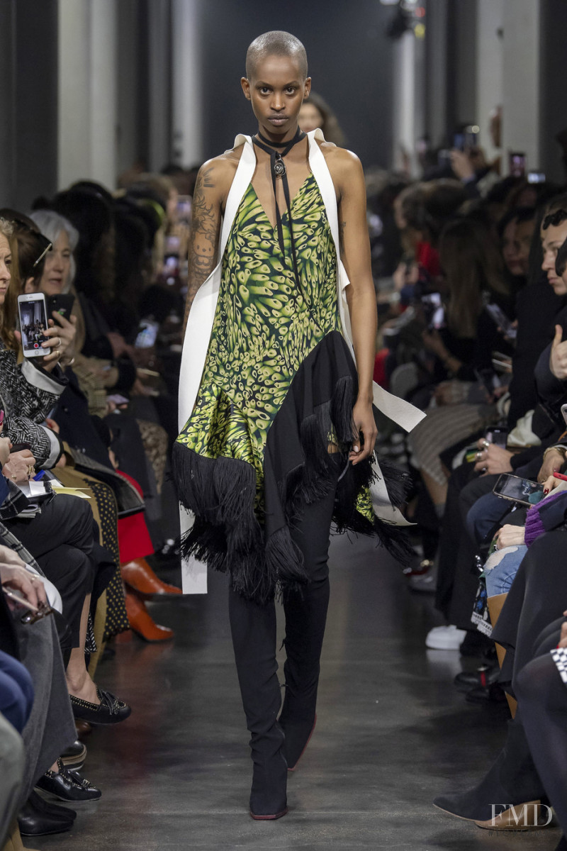 Nella Ngingo featured in  the Mugler fashion show for Autumn/Winter 2019