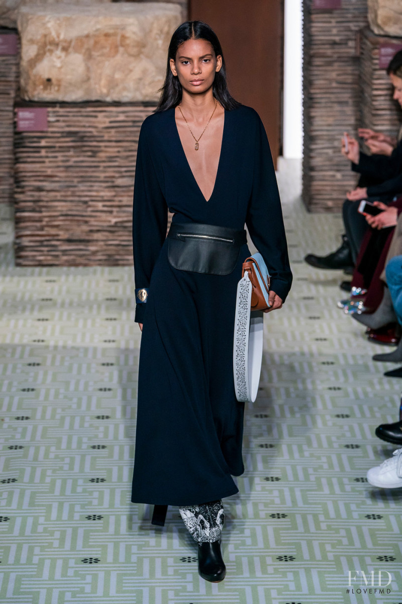 Annibelis Baez featured in  the Lanvin fashion show for Autumn/Winter 2019