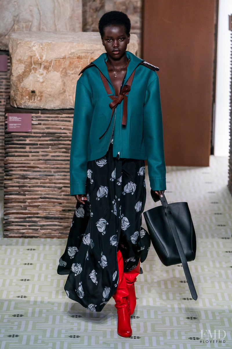 Adut Akech Bior featured in  the Lanvin fashion show for Autumn/Winter 2019
