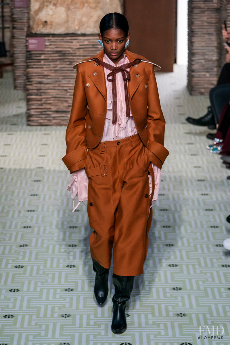 Elibeidy Dani featured in  the Lanvin fashion show for Autumn/Winter 2019