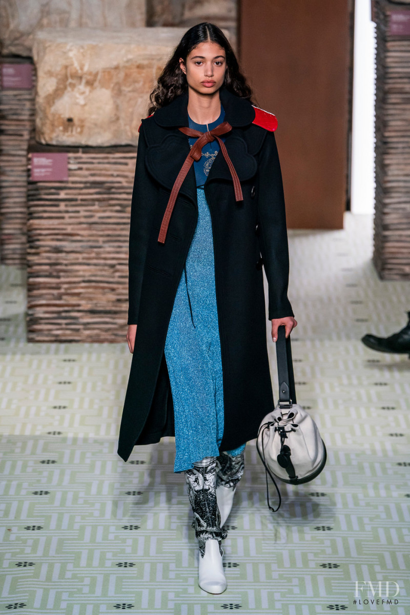Malika El Maslouhi featured in  the Lanvin fashion show for Autumn/Winter 2019