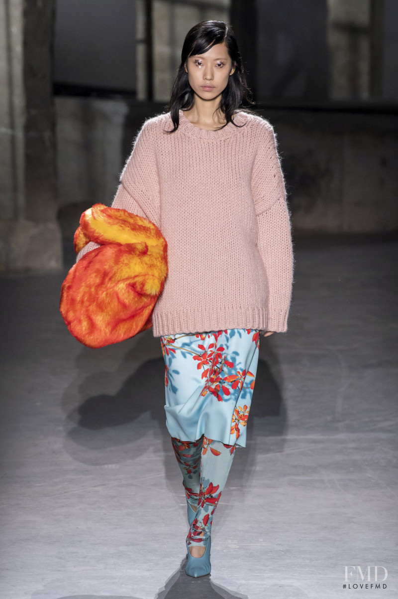 Heejung Park featured in  the Dries van Noten fashion show for Autumn/Winter 2019