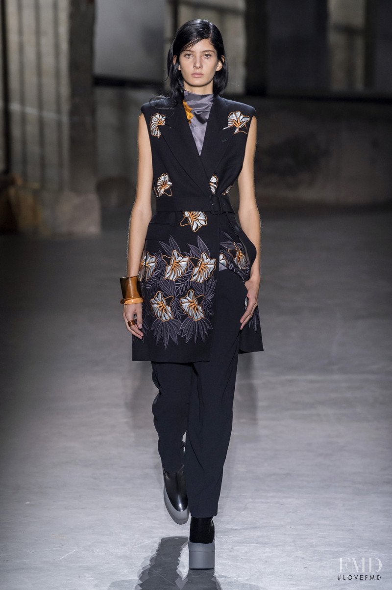 Juliana Armada featured in  the Dries van Noten fashion show for Autumn/Winter 2019