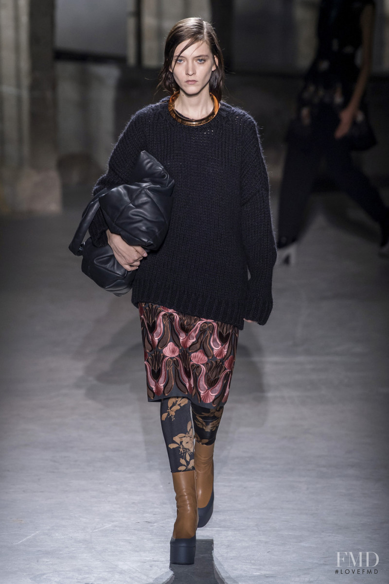 Louise Baillieu featured in  the Dries van Noten fashion show for Autumn/Winter 2019