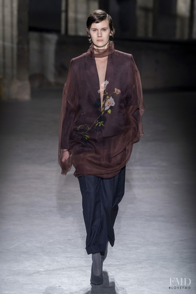 Jamily Meurer Wernke featured in  the Dries van Noten fashion show for Autumn/Winter 2019