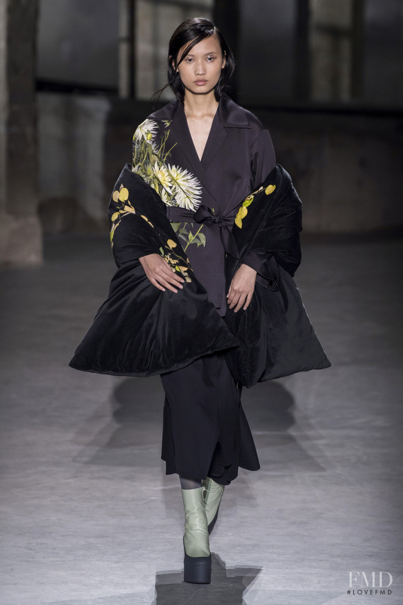 Ning Jinyi featured in  the Dries van Noten fashion show for Autumn/Winter 2019
