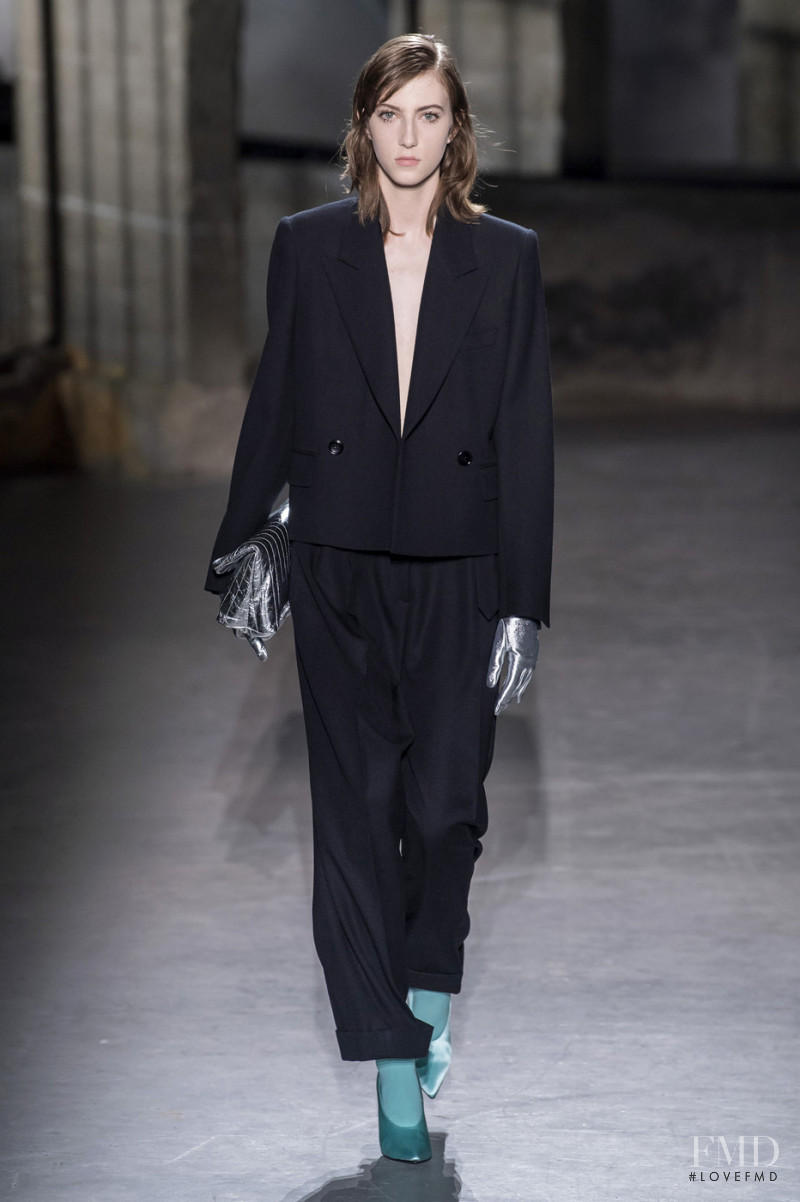 Evelyn Nagy featured in  the Dries van Noten fashion show for Autumn/Winter 2019