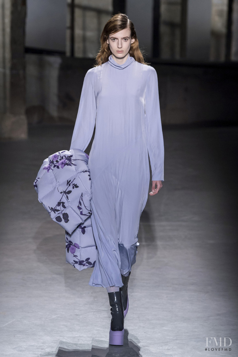 Katherine Azbill featured in  the Dries van Noten fashion show for Autumn/Winter 2019
