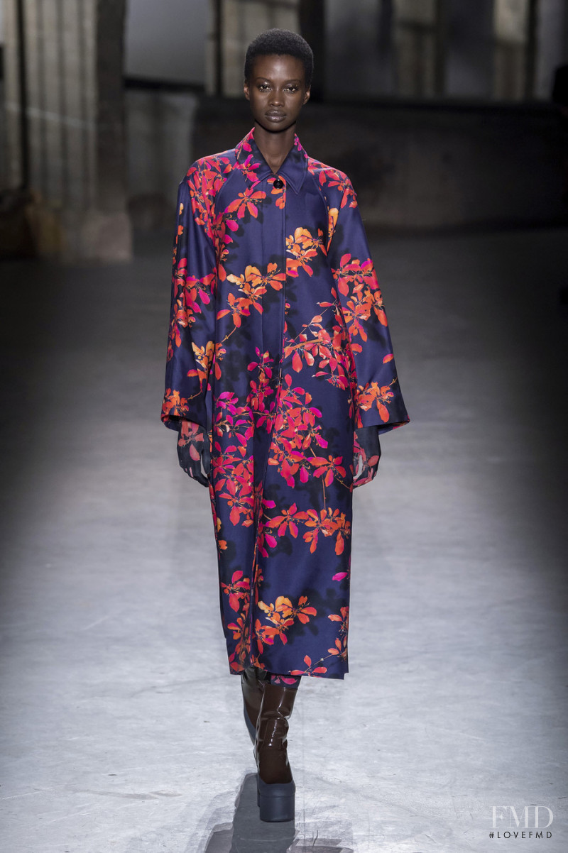 Fatou Jobe featured in  the Dries van Noten fashion show for Autumn/Winter 2019