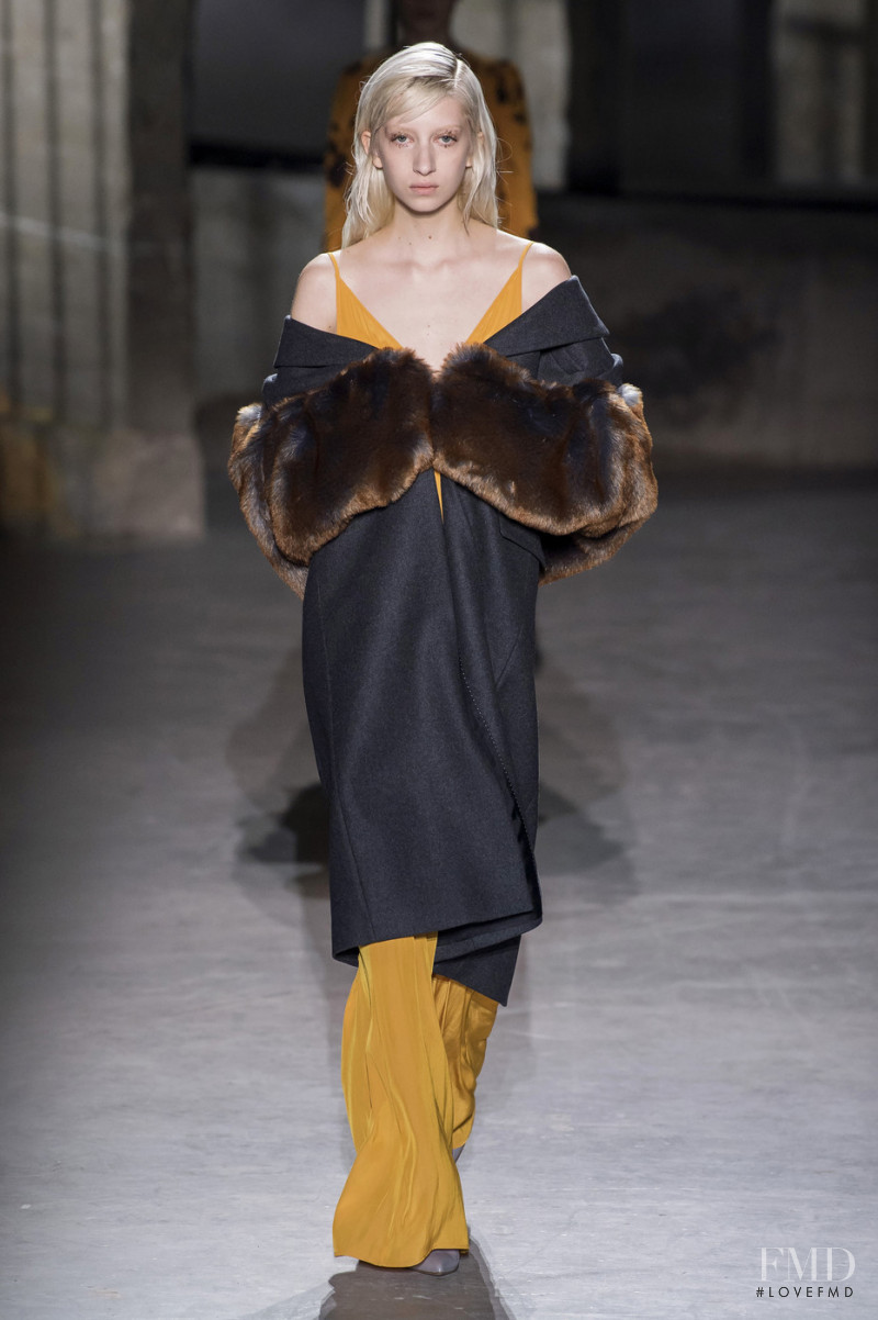 Iman Kaumann featured in  the Dries van Noten fashion show for Autumn/Winter 2019