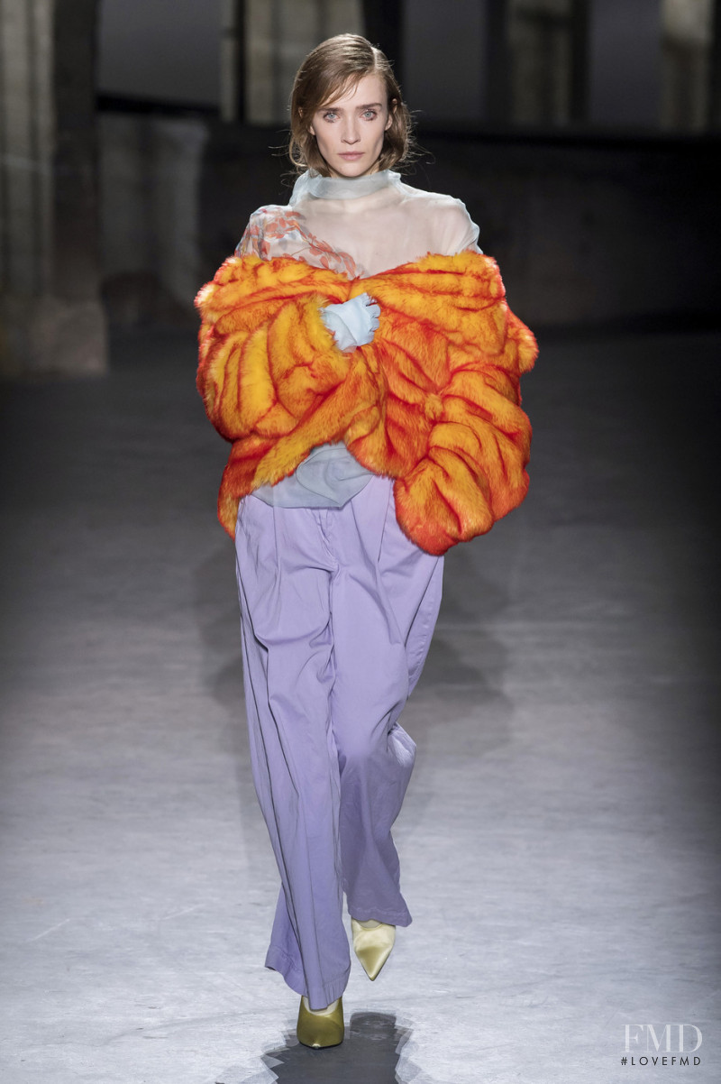 Lynn Palm featured in  the Dries van Noten fashion show for Autumn/Winter 2019