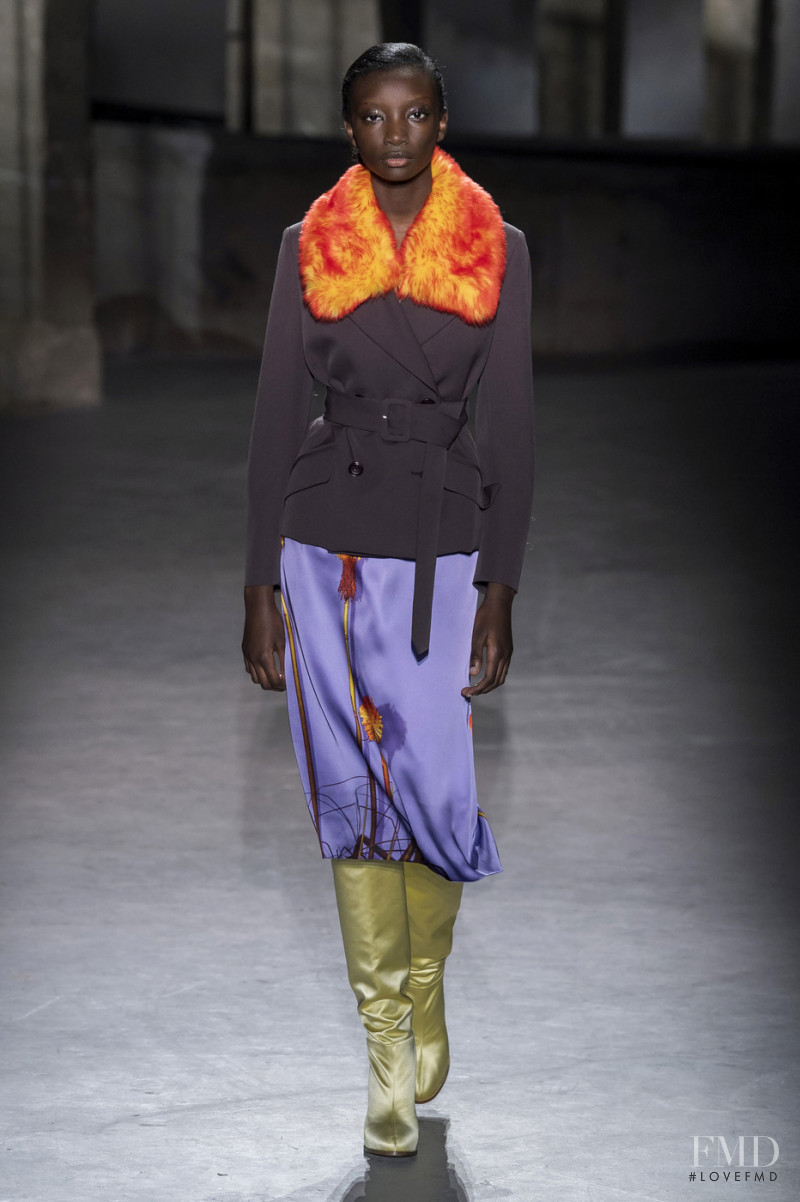 Assa Baradji featured in  the Dries van Noten fashion show for Autumn/Winter 2019