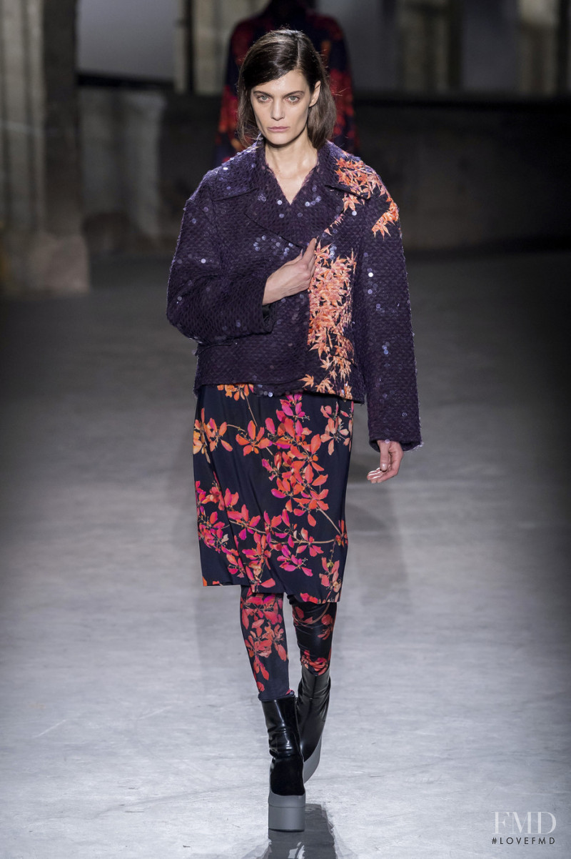 Marina Pérez featured in  the Dries van Noten fashion show for Autumn/Winter 2019