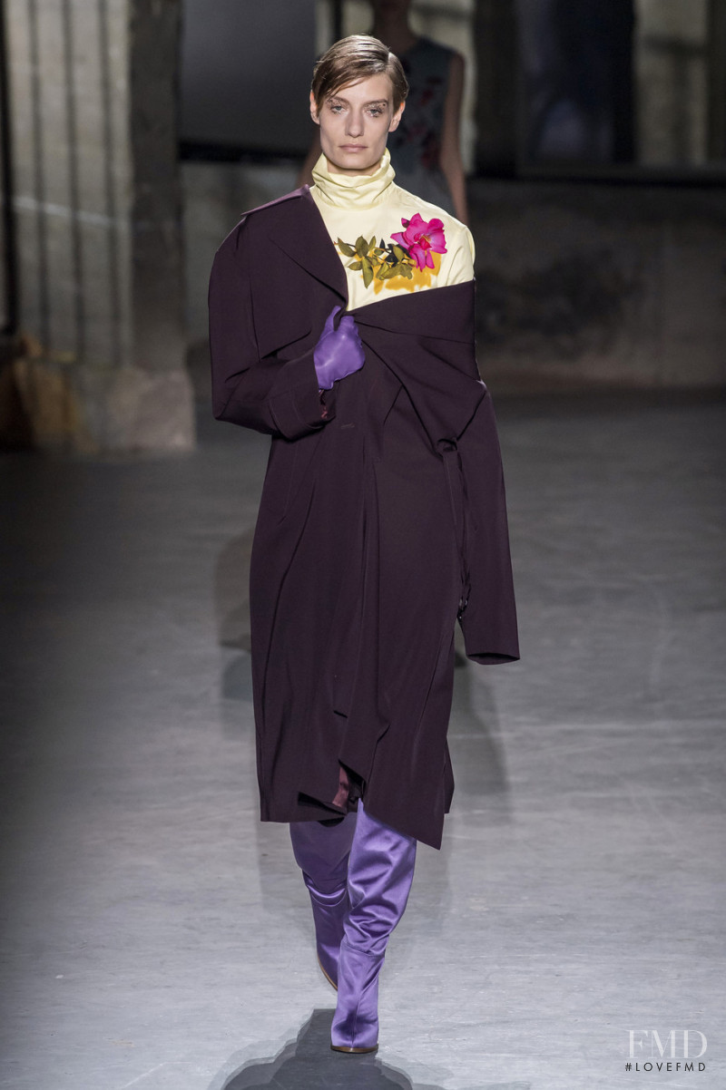 Veronika Kunz featured in  the Dries van Noten fashion show for Autumn/Winter 2019