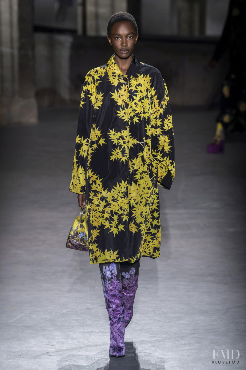 Nicole Atieno featured in  the Dries van Noten fashion show for Autumn/Winter 2019