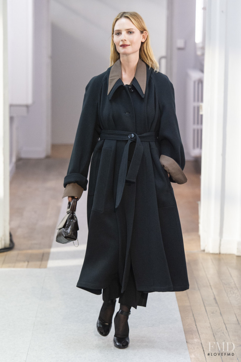 Camilla Deterre featured in  the Christophe Lemaire fashion show for Autumn/Winter 2019