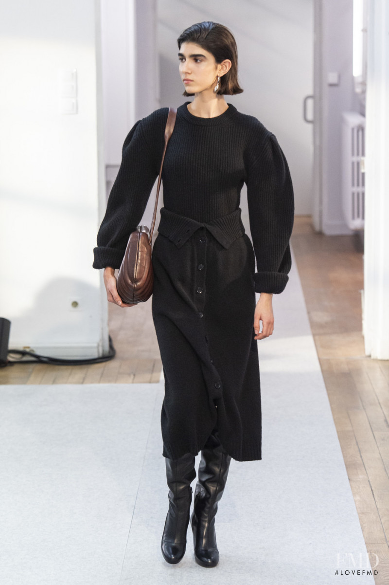 Rebeca Solana featured in  the Christophe Lemaire fashion show for Autumn/Winter 2019