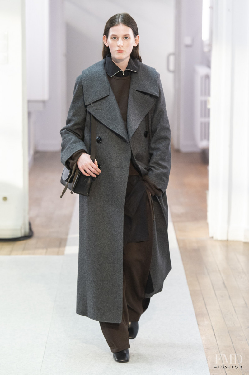 Freya Lawrence featured in  the Christophe Lemaire fashion show for Autumn/Winter 2019