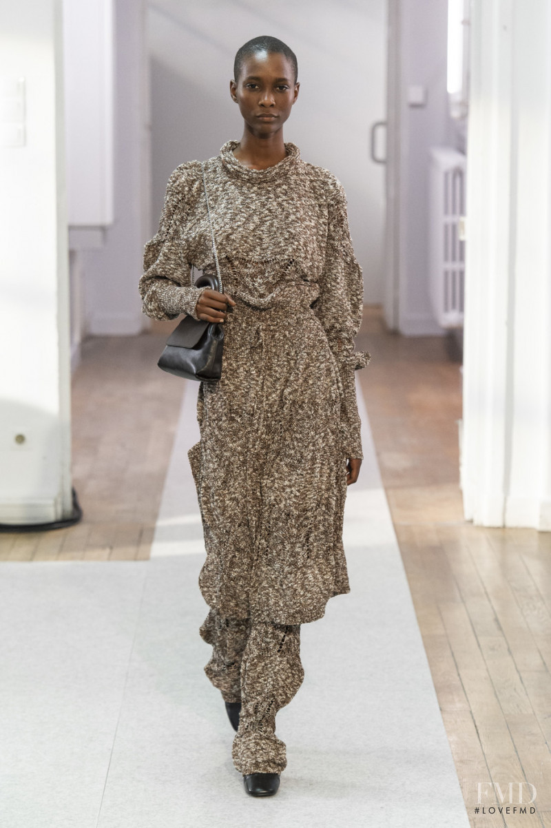 Mahany Pery featured in  the Christophe Lemaire fashion show for Autumn/Winter 2019