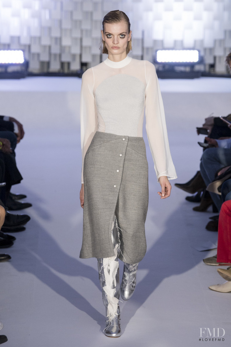Juliane Grüner featured in  the André Courrèges fashion show for Autumn/Winter 2019