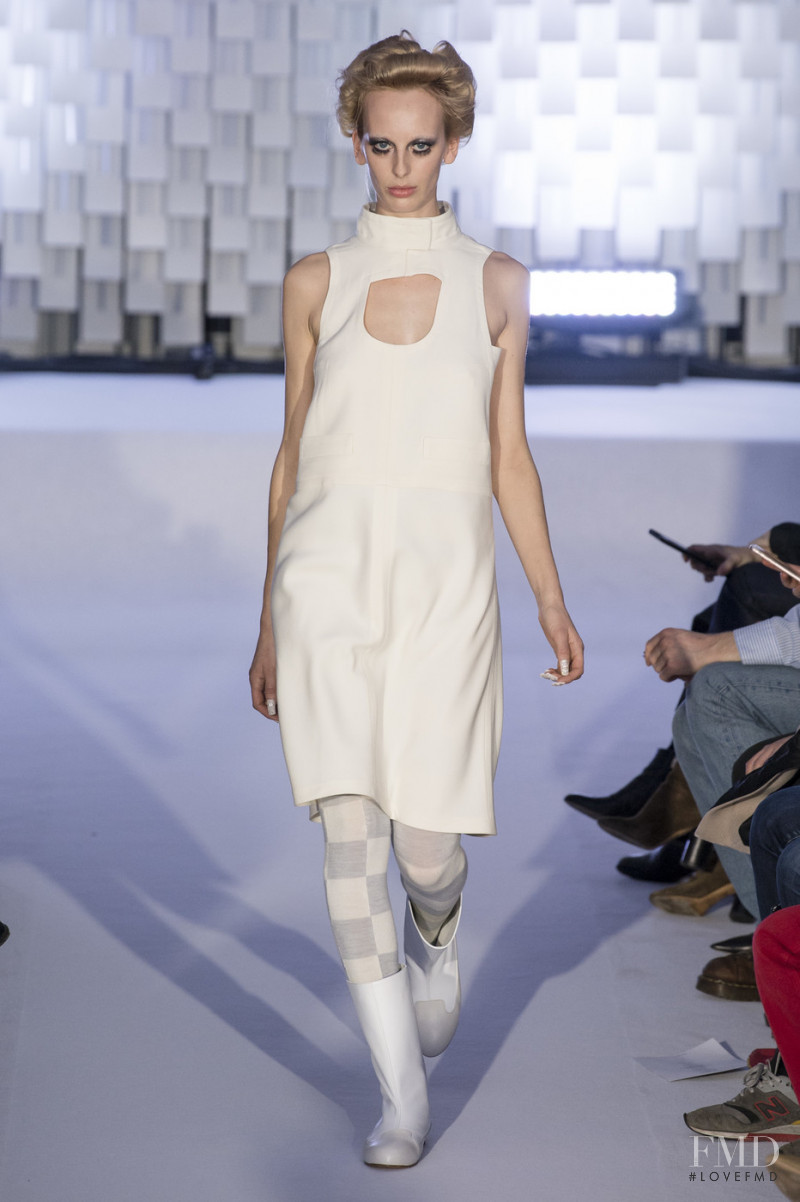 Lili Sumner featured in  the André Courrèges fashion show for Autumn/Winter 2019