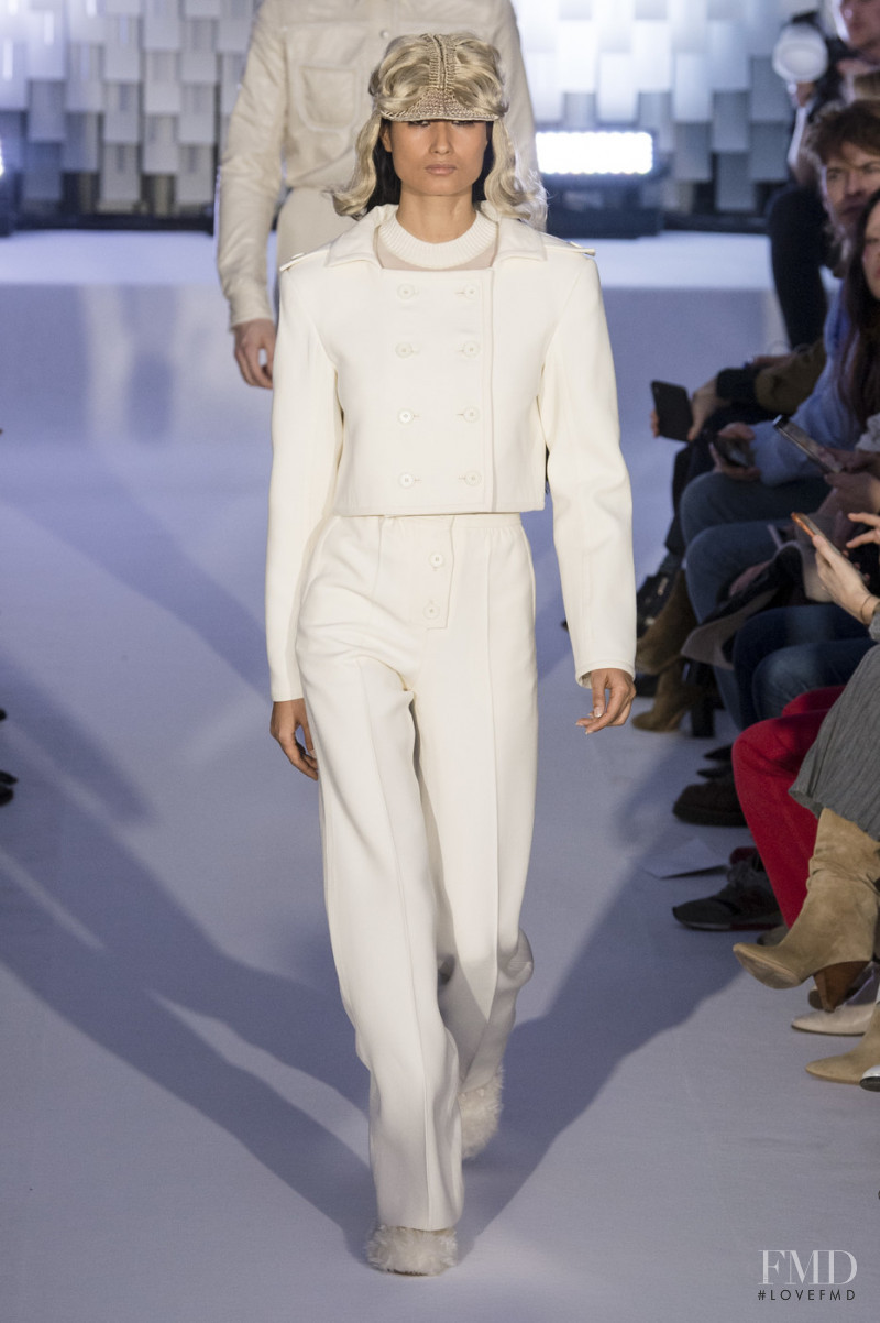 Varsha Thapa featured in  the André Courrèges fashion show for Autumn/Winter 2019