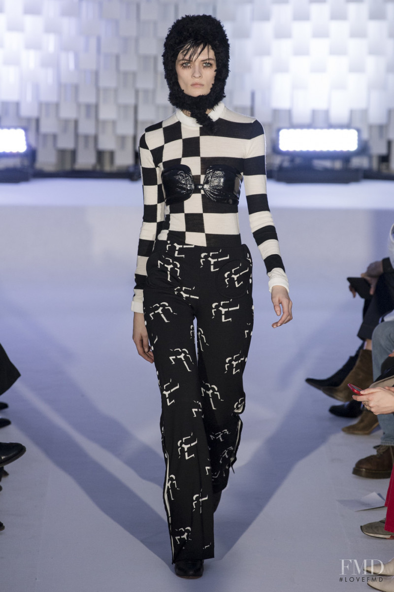 Lara Mullen featured in  the André Courrèges fashion show for Autumn/Winter 2019