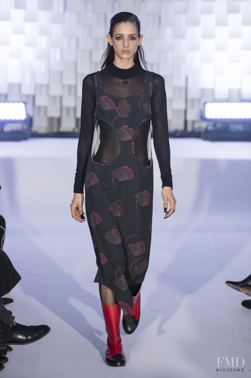 Rachel Marx featured in  the André Courrèges fashion show for Autumn/Winter 2019