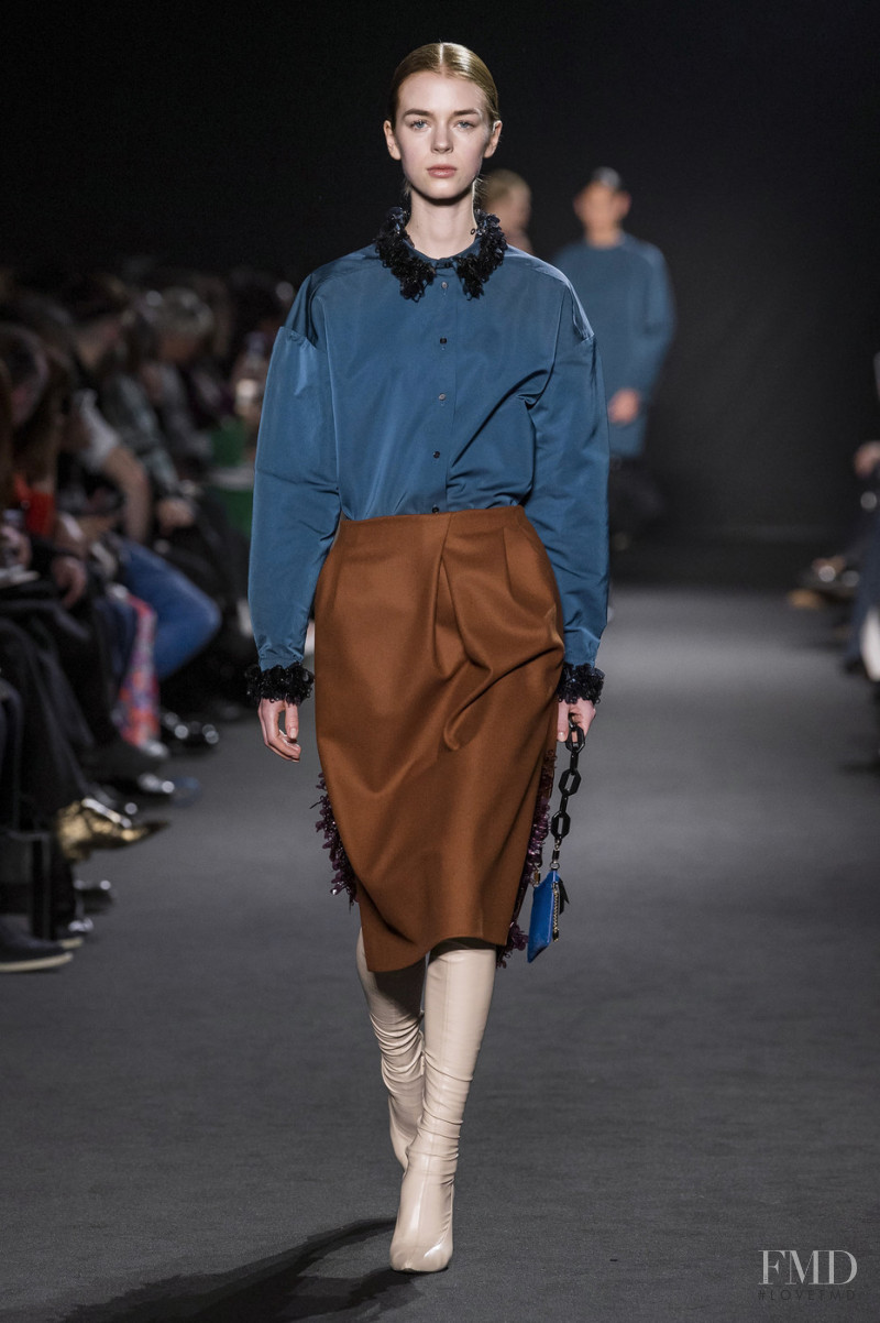 Tilda Jonsson featured in  the Rochas fashion show for Autumn/Winter 2019