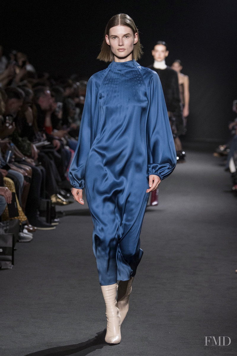 Giedre Dukauskaite featured in  the Rochas fashion show for Autumn/Winter 2019