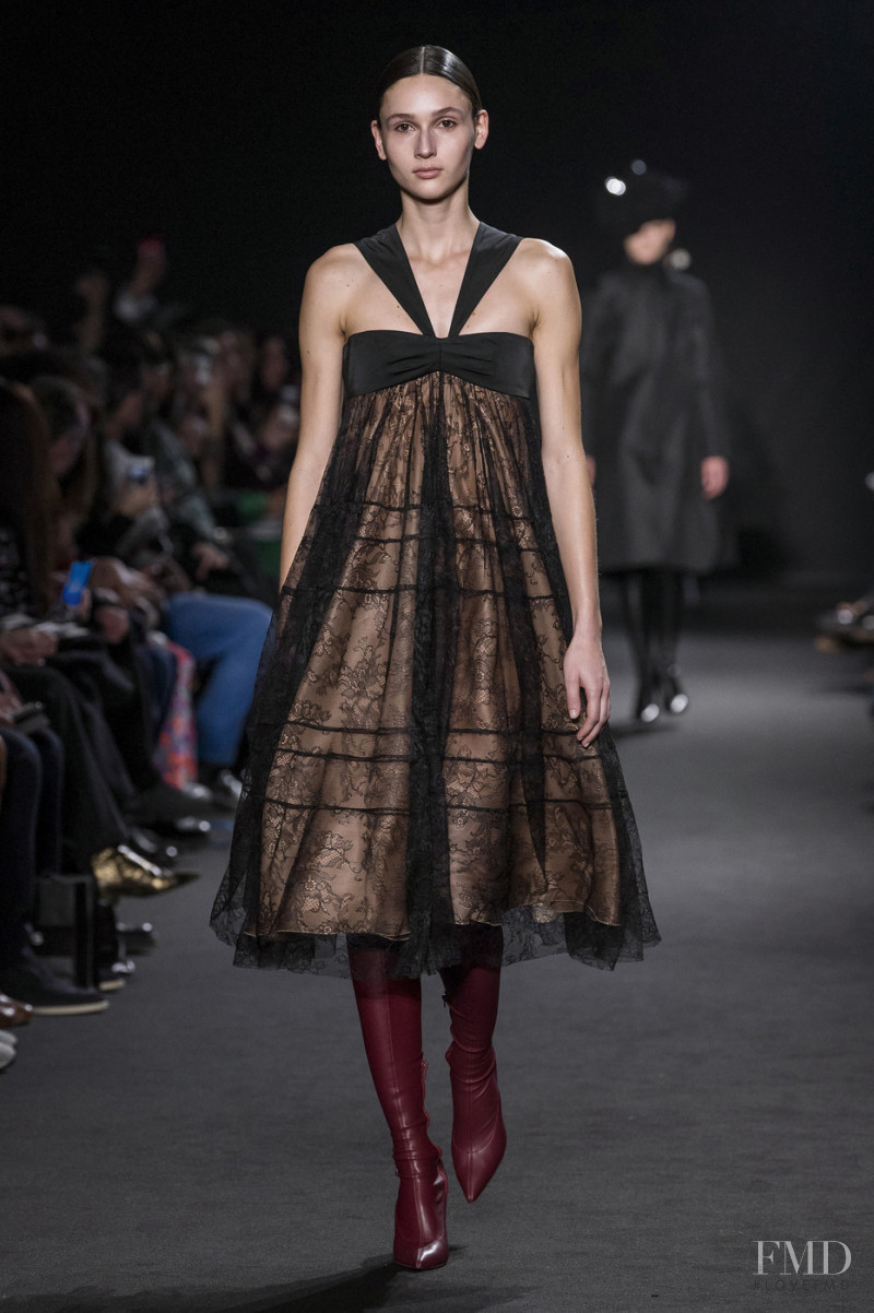 Justine Asset featured in  the Rochas fashion show for Autumn/Winter 2019