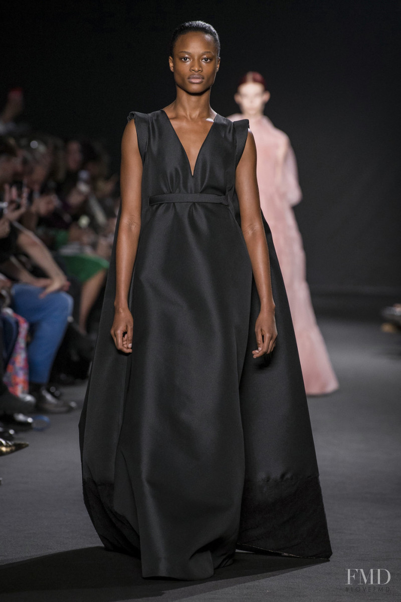 Mayowa Nicholas featured in  the Rochas fashion show for Autumn/Winter 2019