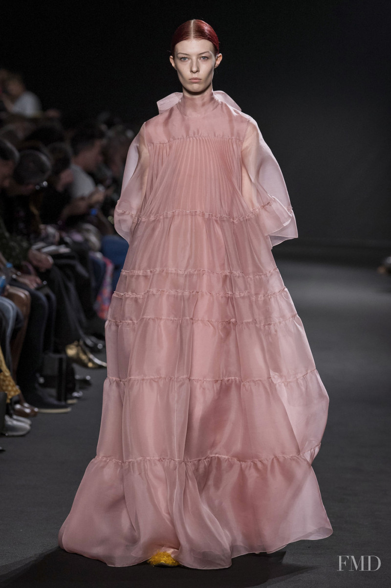Remington Williams featured in  the Rochas fashion show for Autumn/Winter 2019